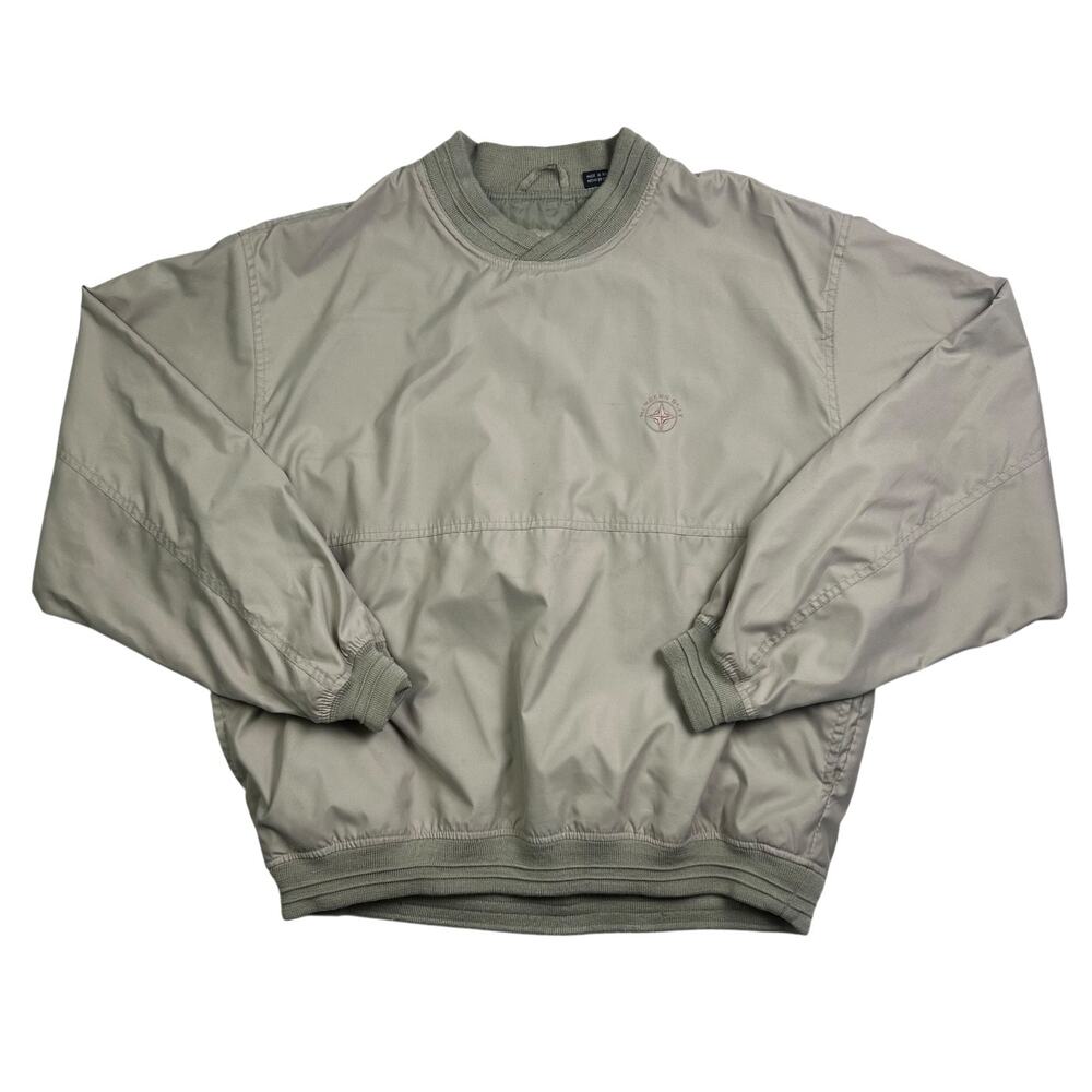 Members Only Vintage 80s Khaki Pullover Windbreaker
